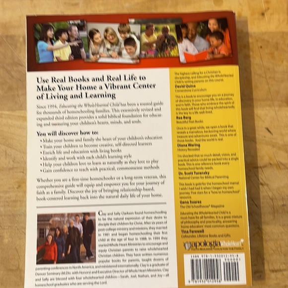Educating the Wholehearted Chikd by Clay and Sally Clarkeson - Picture 2 of 2